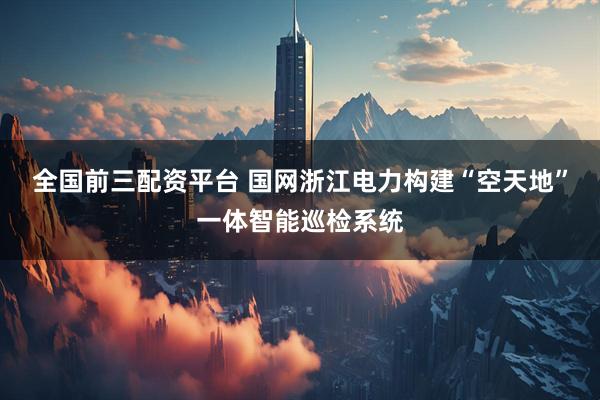 全国前三配资平台 国网浙江电力构建“空天地”一体智能巡检系统