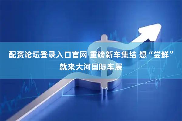 配资论坛登录入口官网 重磅新车集结 想“尝鲜”就来大河国际车展